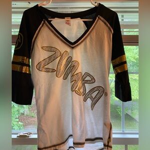 Zumba Fitness Women's Laces Out Football Shirt (Medium)